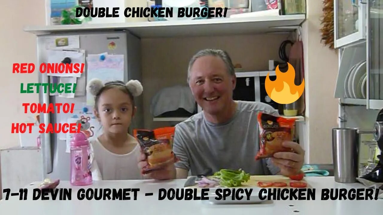 7-11 Devin Gourmet w/Delphi - Double Spicy Chicken w/Onions/lettuce/tomato/...