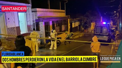 Dos hombres perdieron la vida en el barrio la cumbre