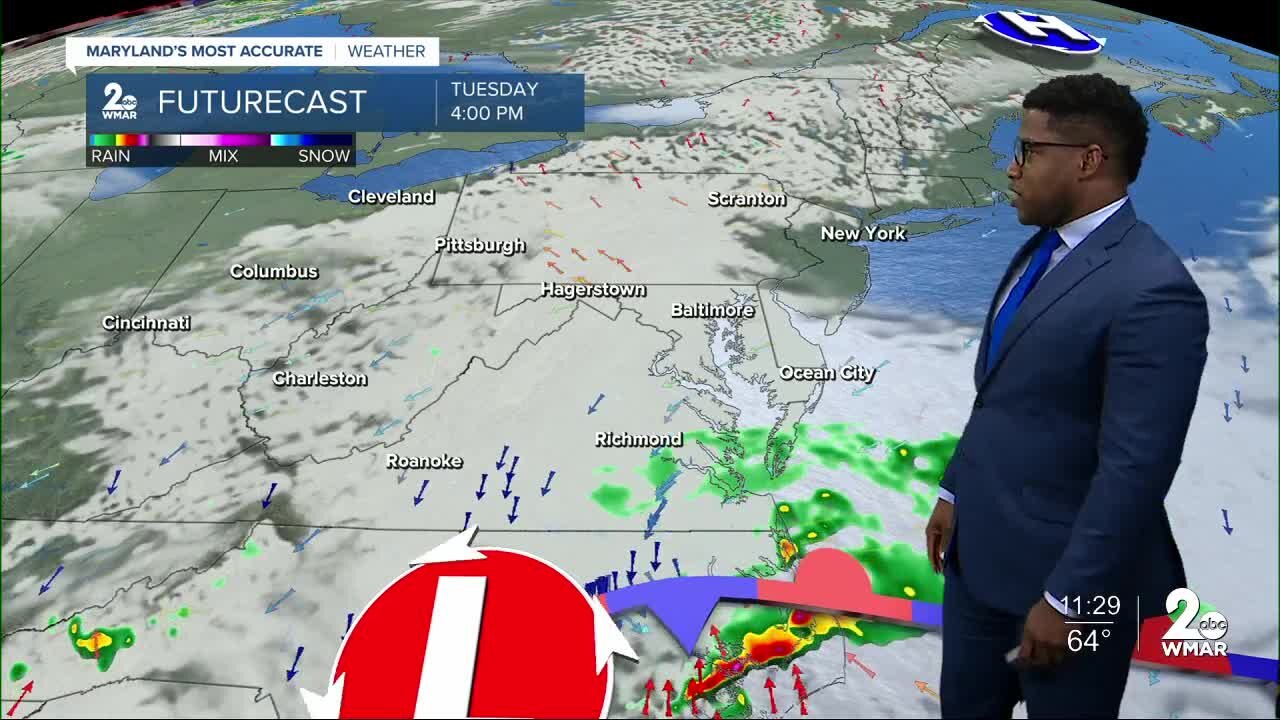 WMAR-2 News Patrick Pete's Monday night weather