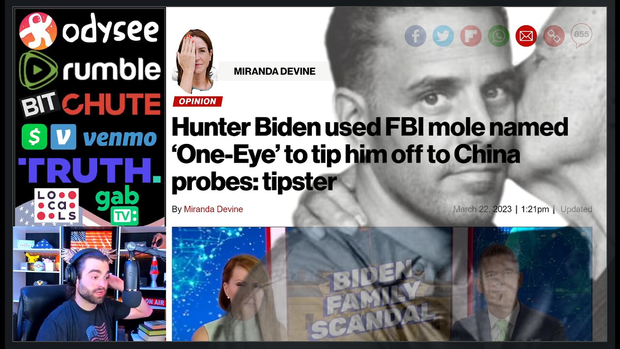 'Intel Prop' Hunter Biden, FBI Protectorate, CIA Asset, Esquire
