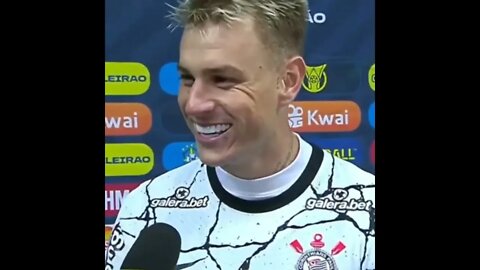 EMOCIONADO! ROGER GUEDES FALA SOBRE A VITÓRIA #corinthians #futebol #gols #moments #shorts