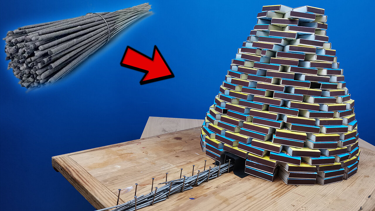 Diy VOLCANO ERUPTION 🚀😱 Amazing Fire Domino