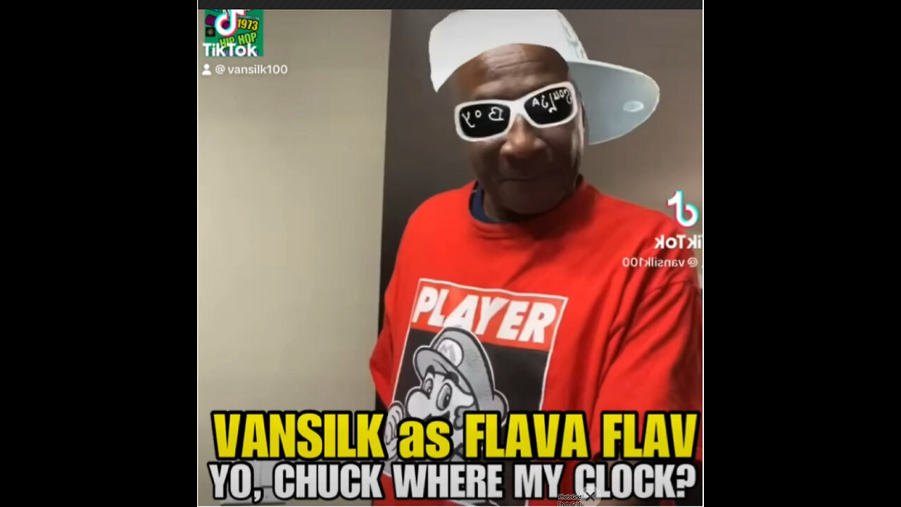 Hip Hop Pioneer VANSILK being Flava Flav Flavor Flav