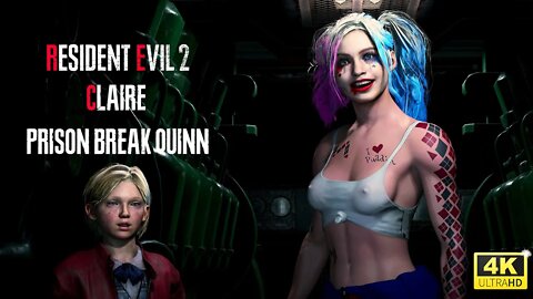 Resident Evil 2 Remake Claire Prison Break Quinn mod [4K]