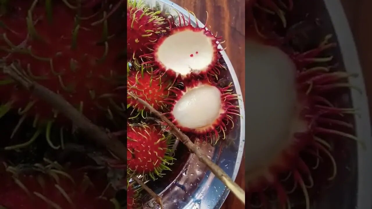 Rabutan fruit from garden #shorts