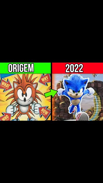 ORIGEM SECRETA do SONIC the Hedgehog #shorts
