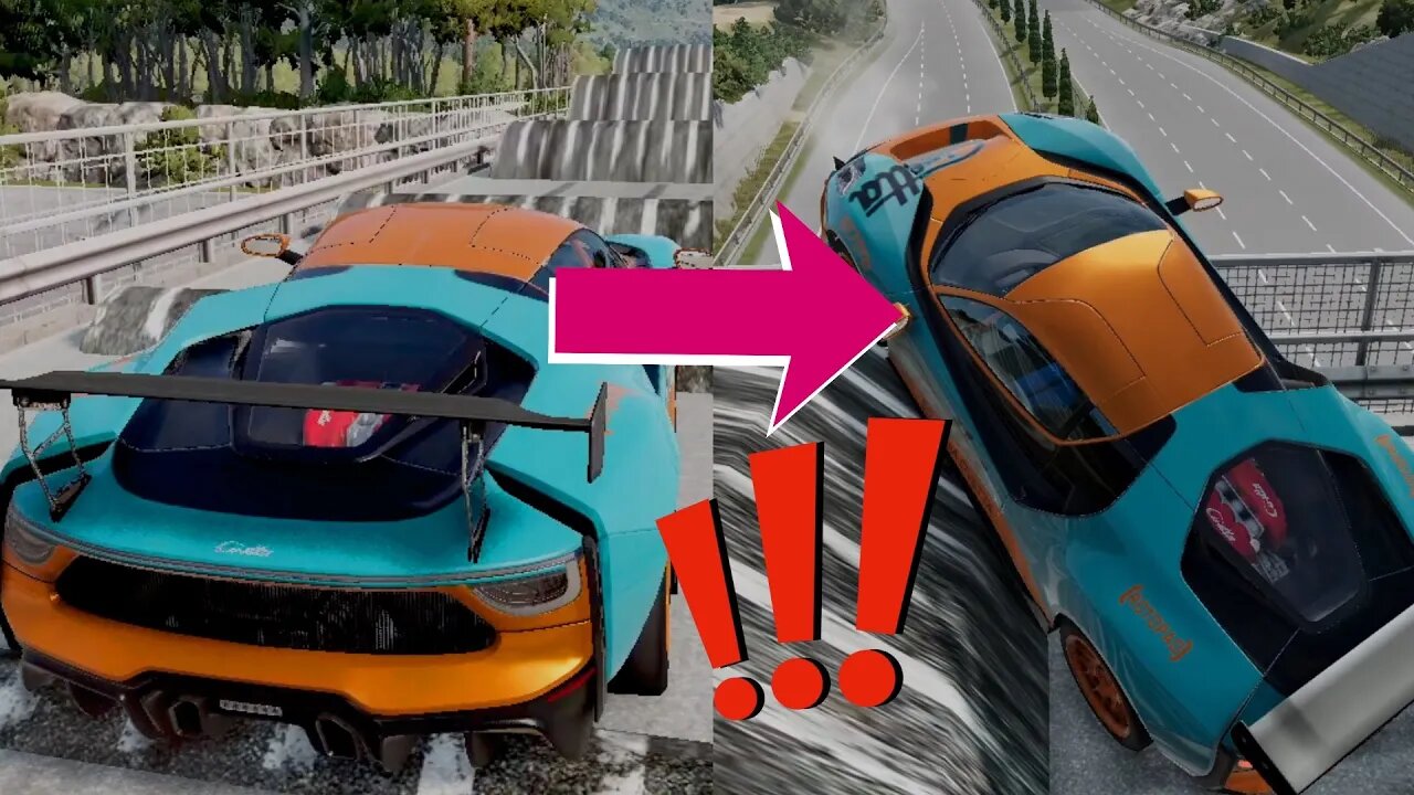 Blue Cars vs Massive Speed Bumps (Breakers) | 9 | BeamNG 60 fps | Crash Cars Games 2022