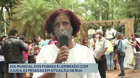 Dia Mundial dos Pobres é lembrado com ajuda às pessoas em situação de rua