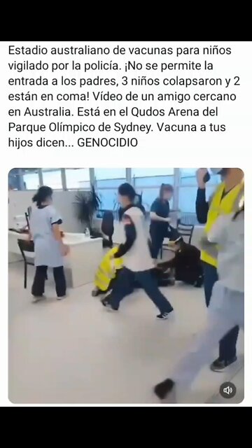 🔴‼️ EN AUSTRALIA DURANTE LA VACUNACIÓN TRES NIÑOS COLAPSARON Y DOS ESTÁN EN COMA !!!