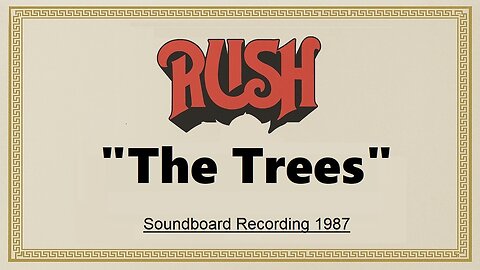 Rush - The Trees (Live in Mansfield, Massachusetts 1997)