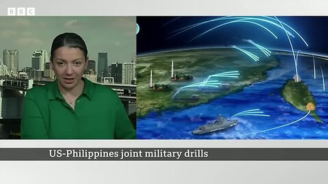 US and Philippines begin largest-ever joint military drills after China exercises - BBC News