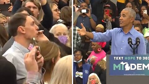 Obama Gets Shouted Down And Protested As He Campaigns For Democrats Ahead Of Midterms