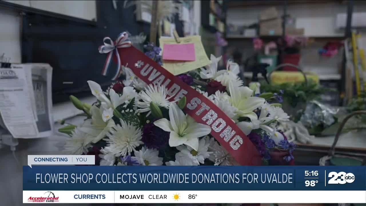 Positively 23ABC: Flower shop collects worldwide donations for Uvalde