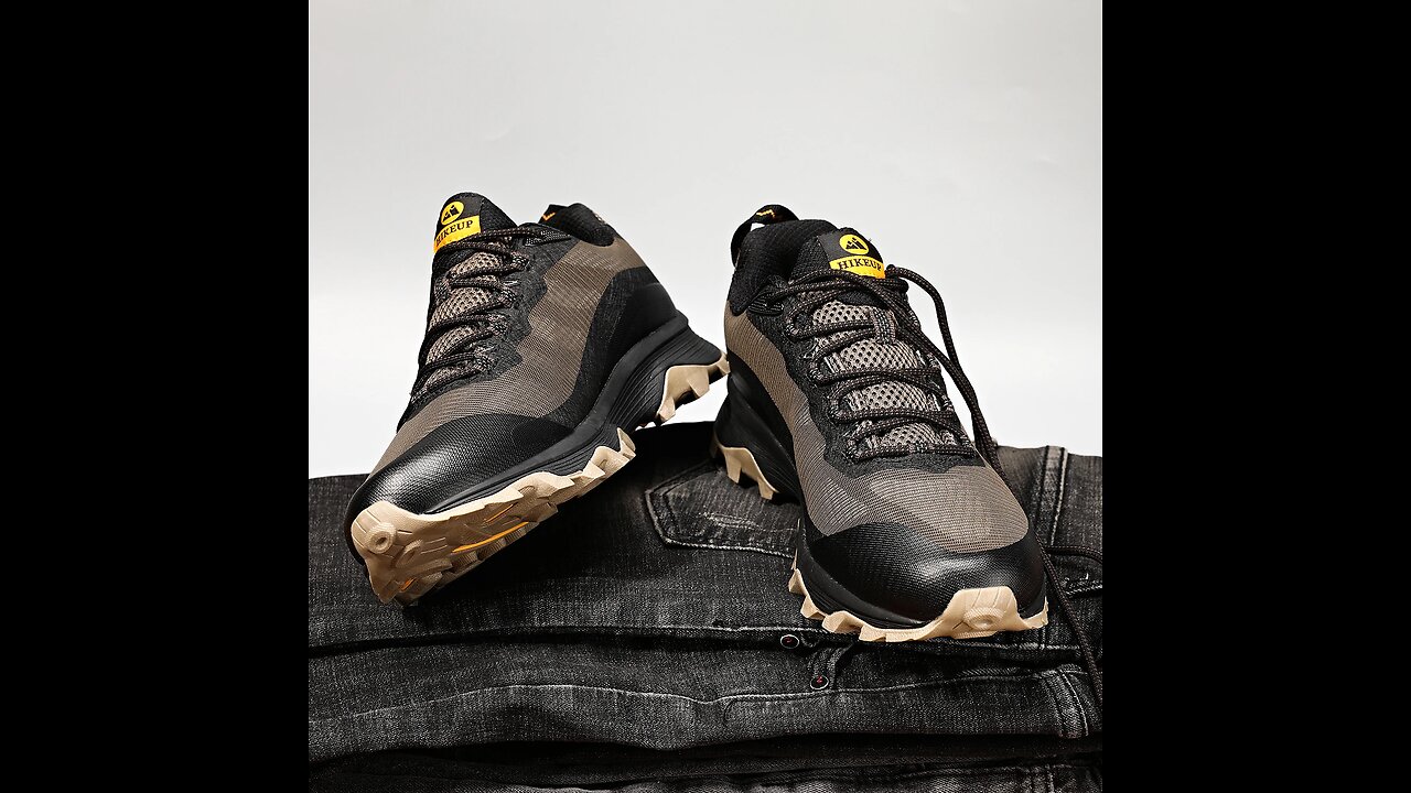 HIKEUP Outdoor Running Shoes Men Women Anti-skid