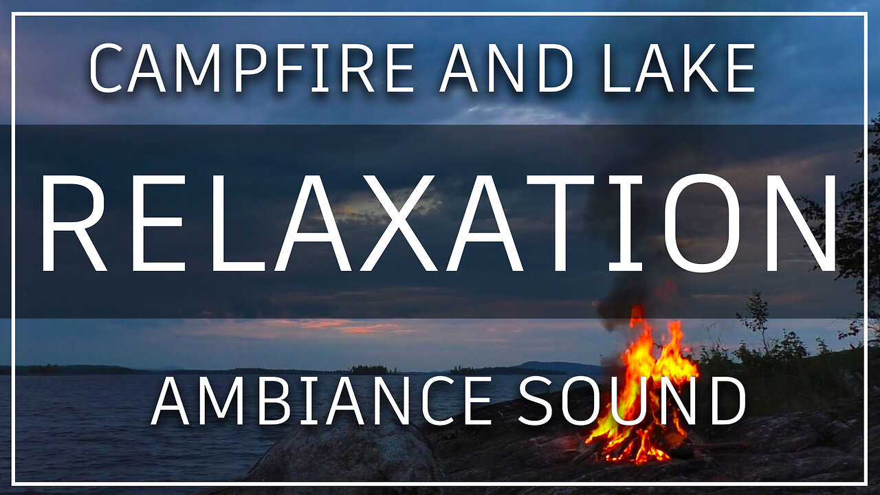 2 hours-fireplace and lakes water sound - Relaxing sound for sleep, study, and meditation