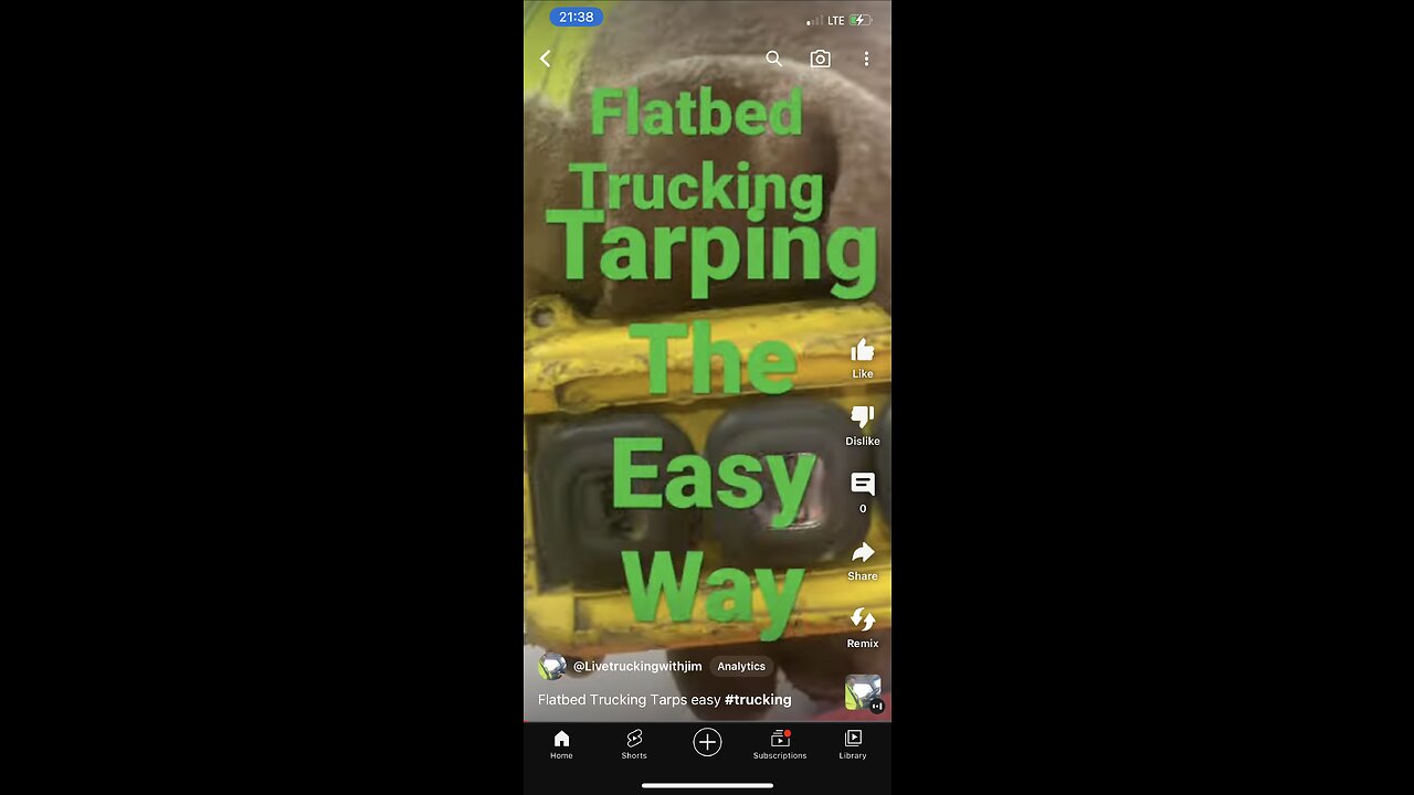 Tarping a load the easy way