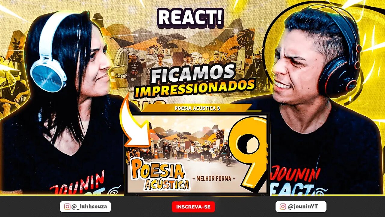 Poesia Acústica #9 - Melhor Forma - L7NNON | CHRIS | Xamã | Lourena | Cesar Mc | Djonga | [React] 🔥