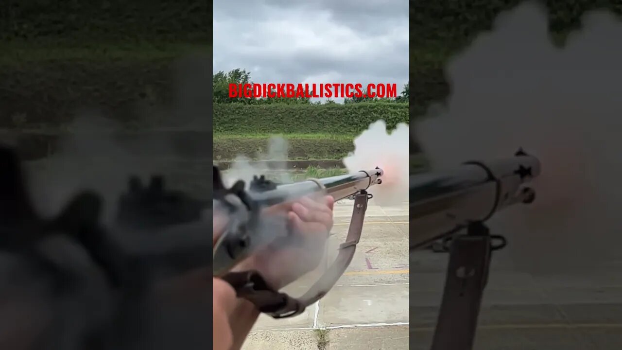 Civil War Zouave Confederate Flintlock Rifle in slow motion! Living history!