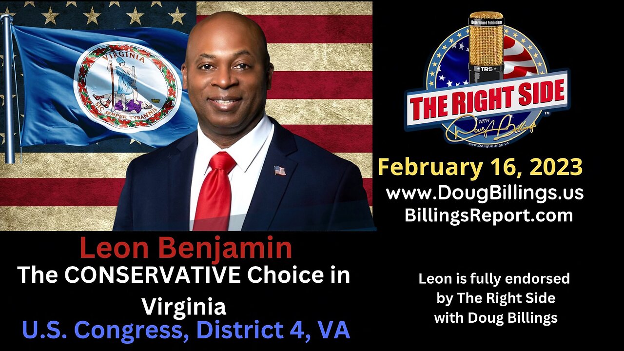 Leon Benjamin: Black Conservative Candidate in Virginia's 4th District