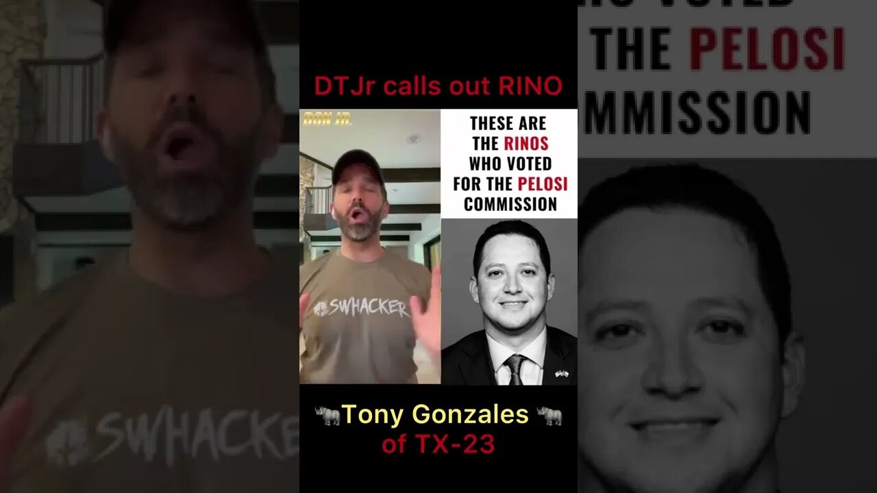 Donald Trump Jr. calls out RINO Tony Gonzales of TX-23