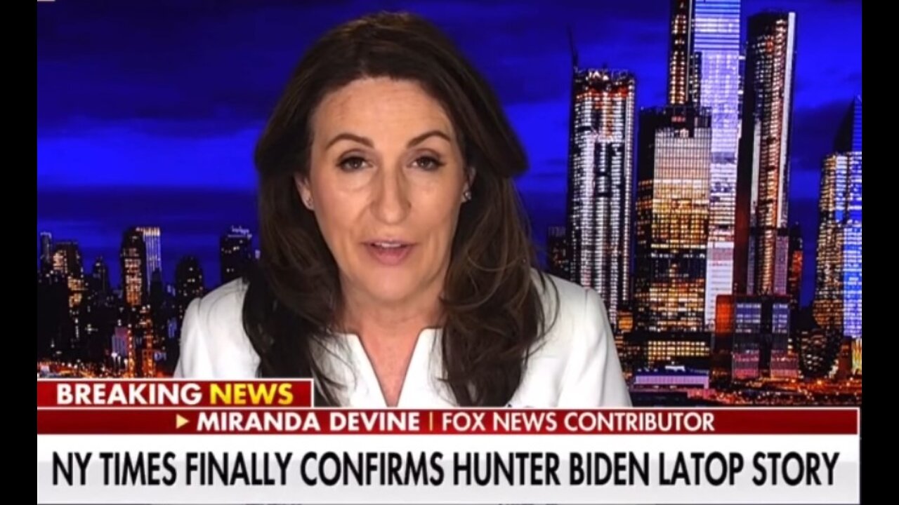 Miranda Devine: Hunter's Laptop and NYT. Rehearsing Hunter Biden's legal defense