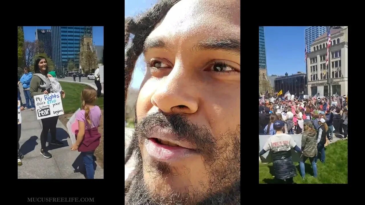 Demonstration at the Ohio Statehouse: Resisting Ohio's "Stay-at-Home" Order - Prof. Spira Docusode