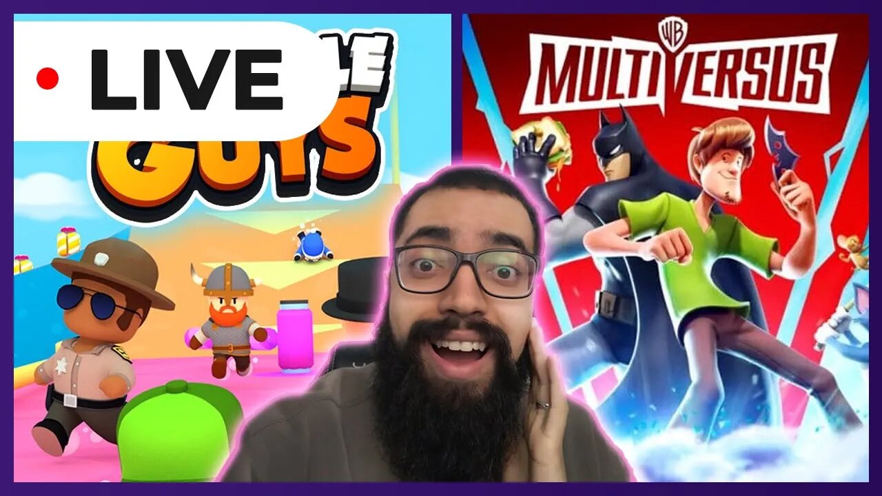 LIVE JOGANDO STUMBLE GUYS COM OS INCRITOS ATÉ AS 20:00 DEPOIS MULTIVERSUS #stumbleguys #livestream