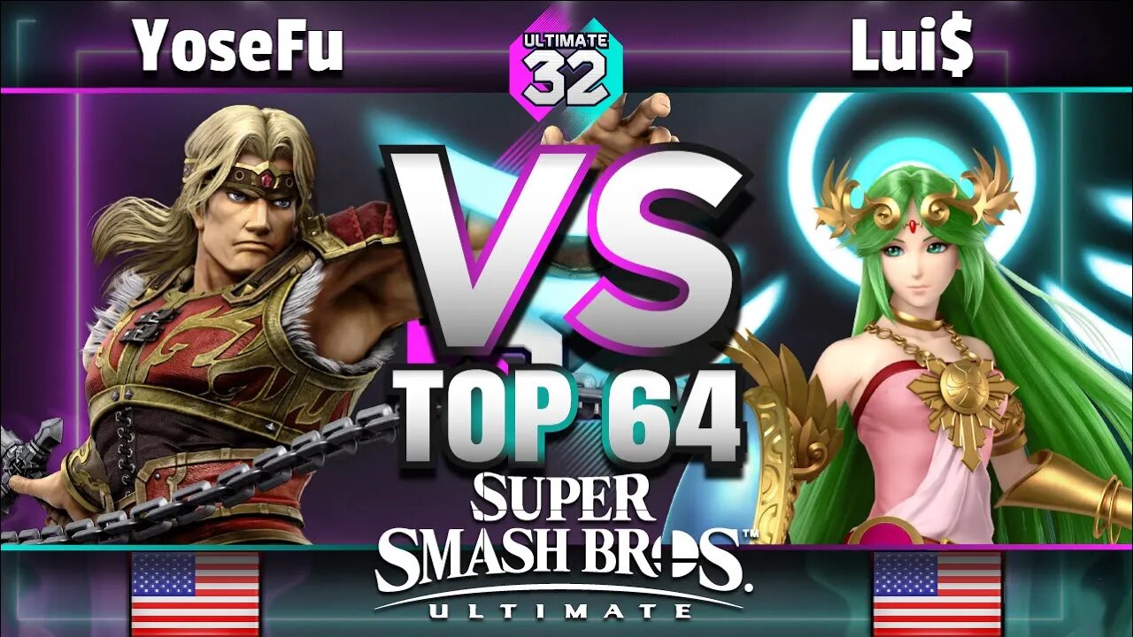 ULTIMATE 32 Top 32 Qualifier - YoseFu (Simon) vs. Lui$ (Palutena) - Smash Ultimate