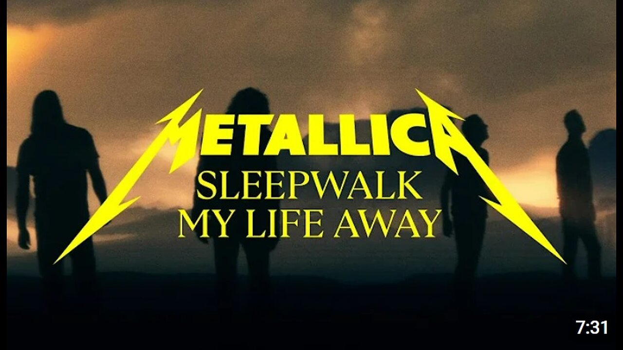 Metallica Sleepwalk My Life Away (Official Music Video)