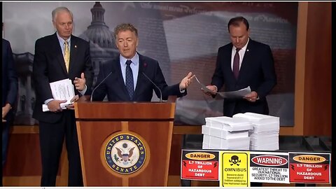 Sen Rand Paul RIPS 4,100 Page Spending Bill