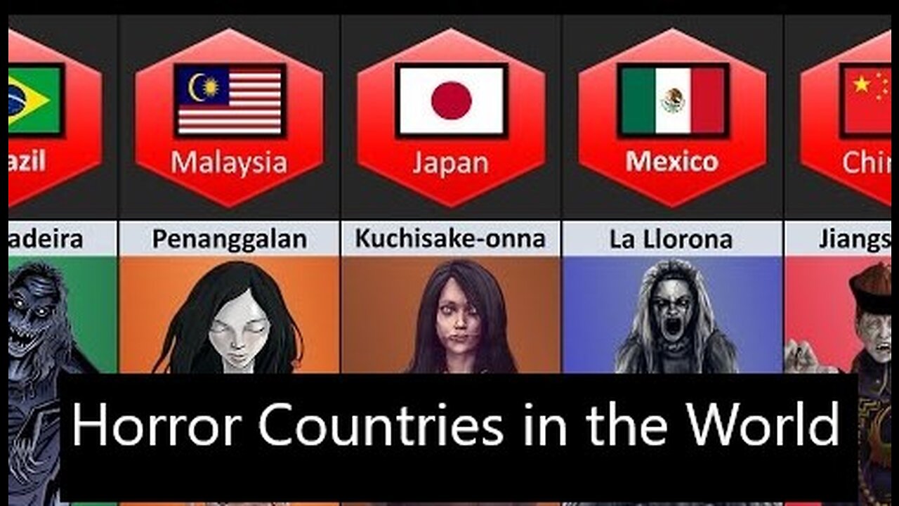 Ghost From Different Countries in the World | Catch By Nazim