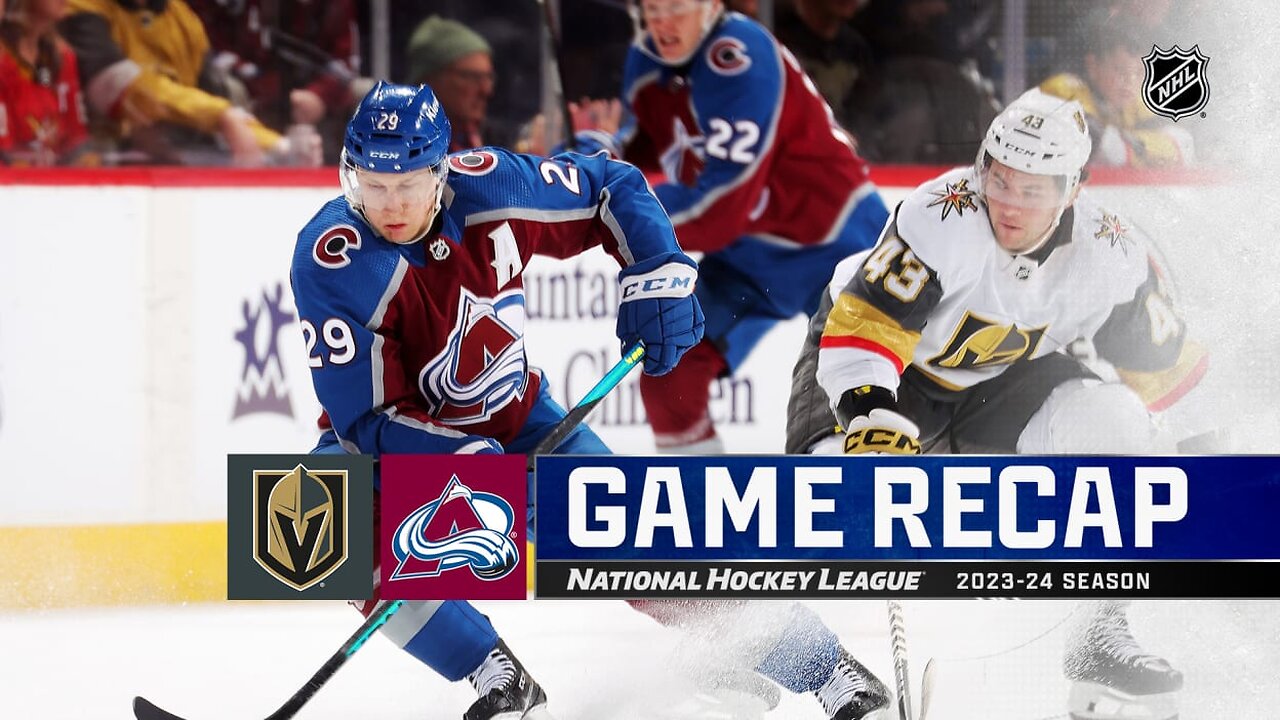 Recap: VGK @ COL 1.10.24