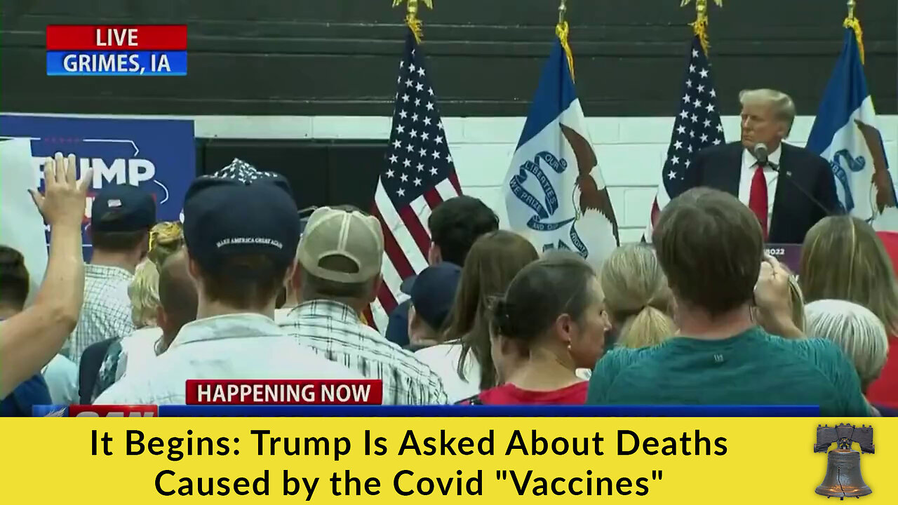 It Begins: Trump Is Asked About Deaths Caused by the Covid "Vaccines"