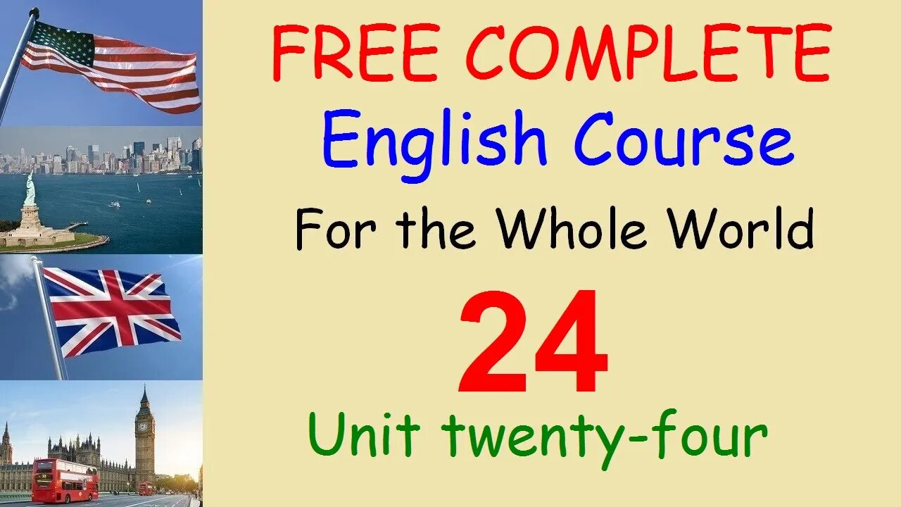 The presente simple tense (affirmative) - Lesson 24 FREE COMPLETE ENGLISH COURSE FOR THE WHOLE WORLD