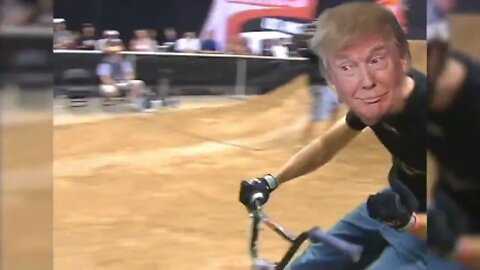 President Trump was really a good sport when Joe wrecked his bike last week.