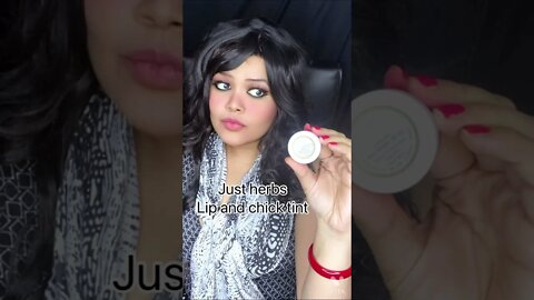 JUST HERBS LIP AND CHEEK TINT REVIEW #shorts