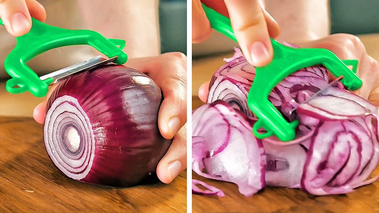 How to Peel And Cut Fruits And Vegetables 🍎🥝🥦