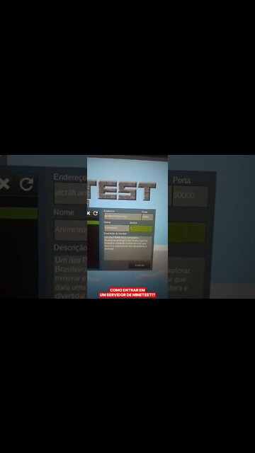 COMO ENTRAR EM UM SERVIDOR DE MINETEST EM 1 MINUTO! - #shorts #minecraft #minetest #atcraft