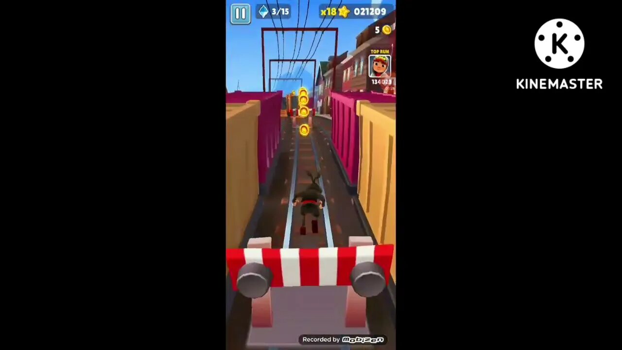 joguei subway surf e errei as jogadas e deu ruim