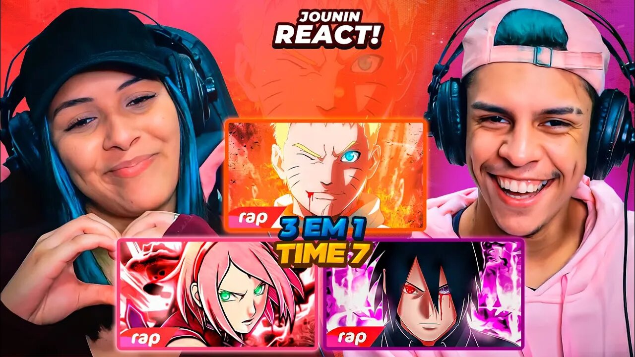 3 EM 1 MECKYS | RAP DO NARUTO, SASUKE & SAKURA [React Rap Nerd] 🔥