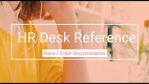 Race discrimination- Human Resource Reference