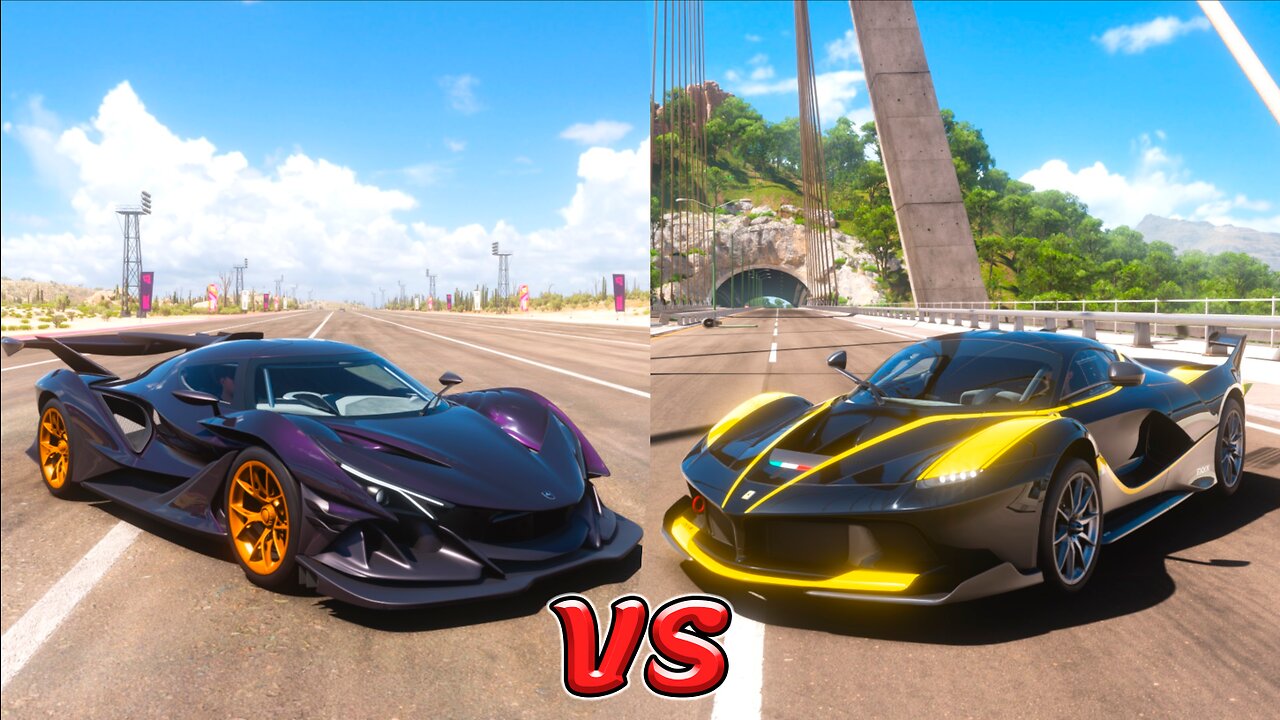 Ferrari FXX K vs Apollo Intensa Emozione | Forza Horizon 5