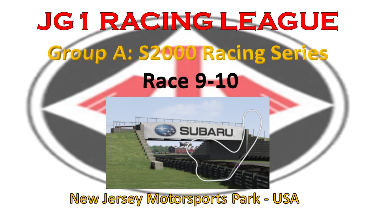 Race 9-10 - JG1 Racing League - Group A - S2000 Racing Series - New Jersey Motorsports Park - USA