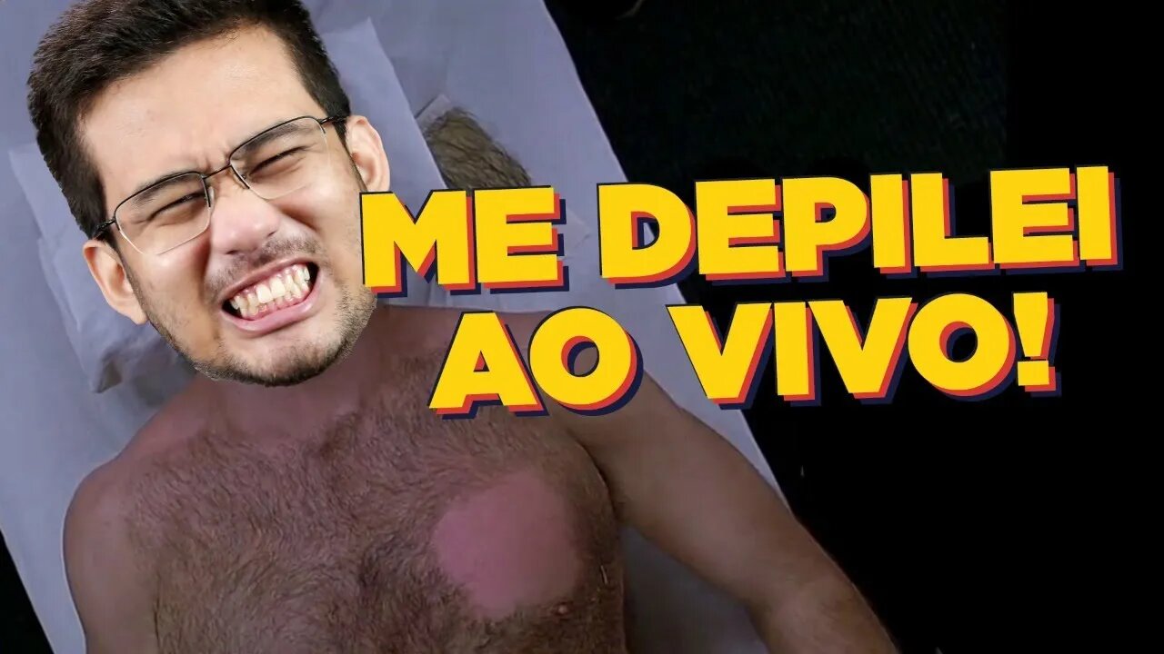 Depilei minha perna com cera quente! AO VIVO