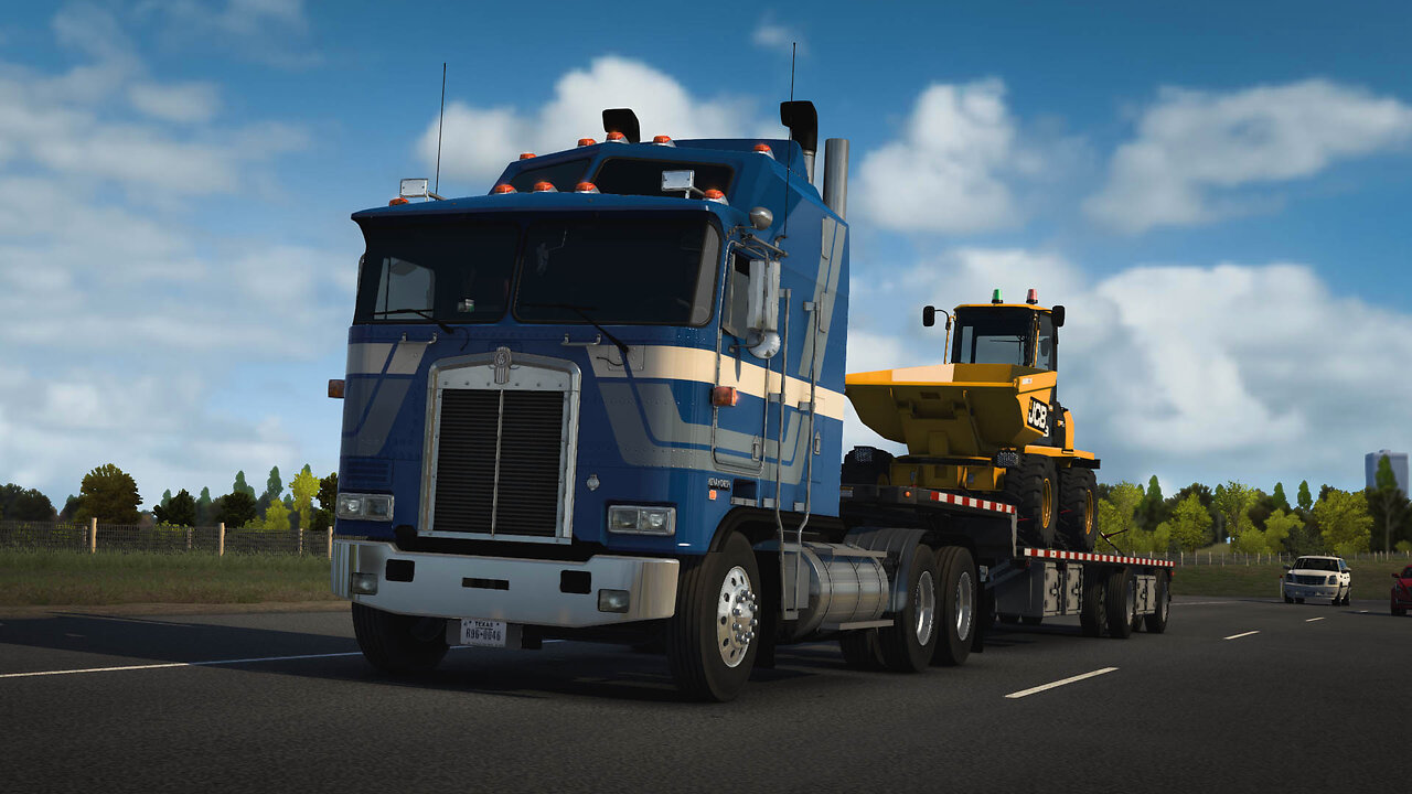 ATS Kenworth K100E | Tulsa OK to Enid OK | Site Dumber JCB 6T-2 11,000lb