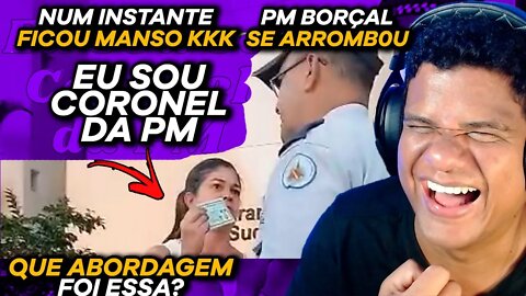 REAÇÃO DE AUTORIDADES SENDO ABORDADAS PELA POLICIA | Cortes Podcast - Super Cortes