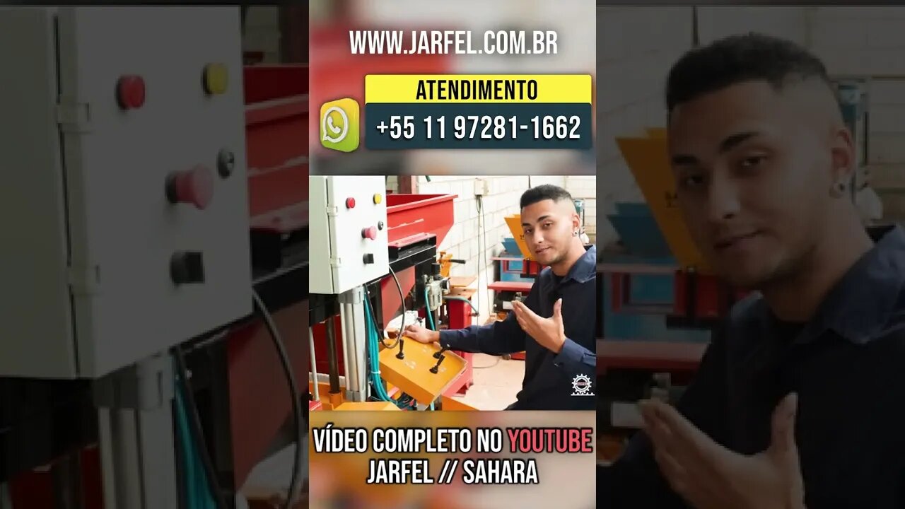 Veja como é prático fabricar os Blocos e Pavers - Jarfel Sahara