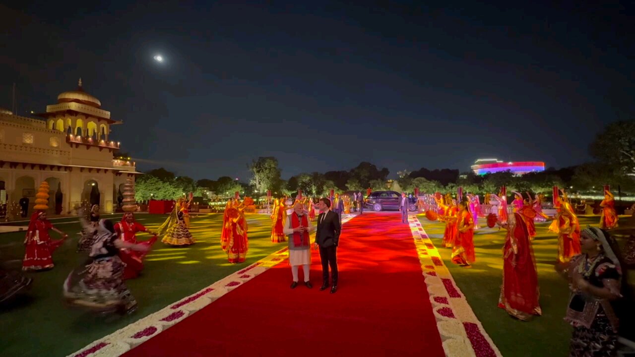 Jaipur's gracious welcome for PM Modi & President Macron of France