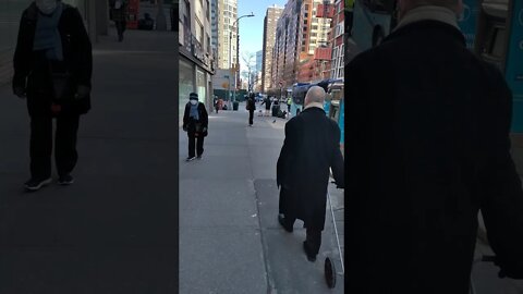 East 34th Street and 3rd Avenue in New York City 2021.