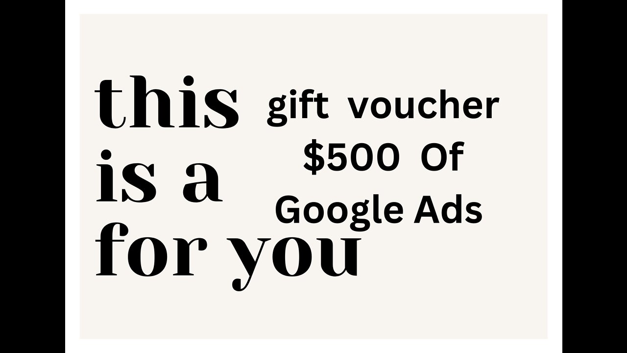 Get $500 Worth Of Google Ads Funding For 100% FREE